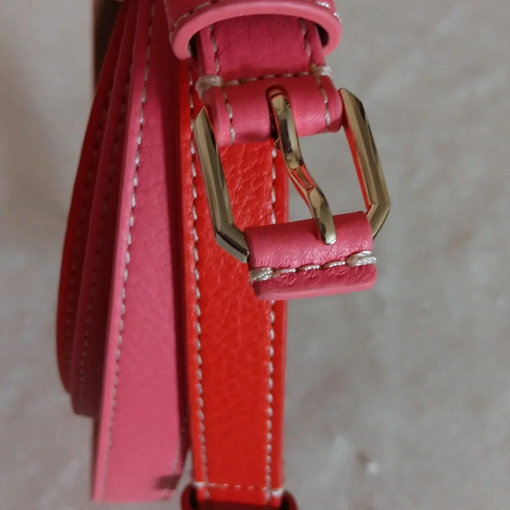 🌺Talbots Leather Belts in Pink & Orange - Picture 13 of 14
